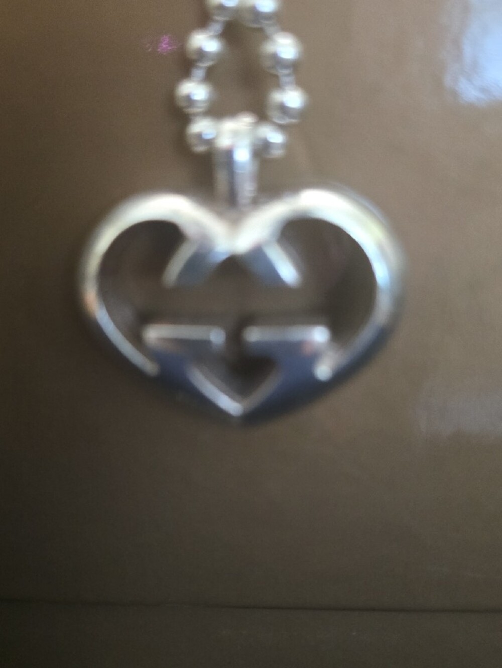 Gucci Silver Interlocking G Pendant Necklace - Picture 6 of 7